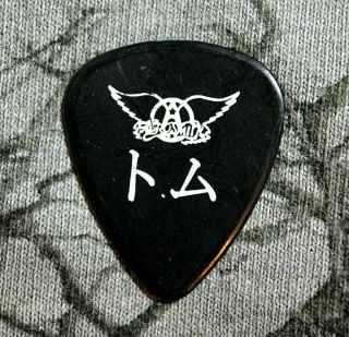 Aerosmith // Joe Perry 2004 Japan Tour Guitar Pick // Black Godzilla