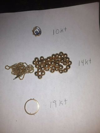 Scrap Gold Jewelry 10k 2.  1 Grams - 14k 11.  6 Grams - 18k 1.  5 Grams