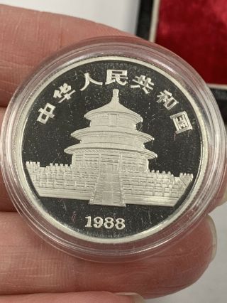 China 1988 100 Yuan Proof 1oz Platinum Coin Lunar Year of Dragon COAbox 3