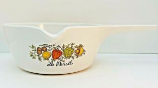Corning Ware Spice Of Life Sauce Pan Handle Le Persil P - 82 - B 750 Ml Vintage