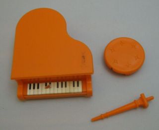 Vintage Tutti Doll Orange Piano & Seat Parts Melody In Pink Set 3555 Tlc