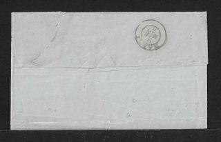 PAPAL STATES ITALY DECLARED VALUE 6,  8 BAJ COVER 1858 CAT.  $30,  000 2