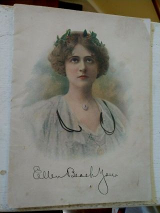 Ellen Beach Yaw 1904 Famous Opera Singer Illustrated Tour Book / Boston Ny