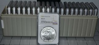 20 X 2004 Ngc Ms69 American Silver Eagles