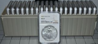 20 X 2003 Ngc Ms69 American Silver Eagles