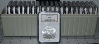 20 X 2005 Ngc Ms69 American Silver Eagles