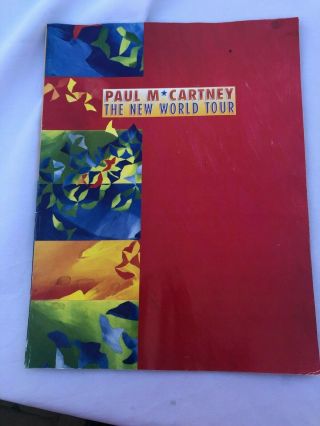 Paul Mccartney 1993 The World Tour Concert Program Book The Beatles