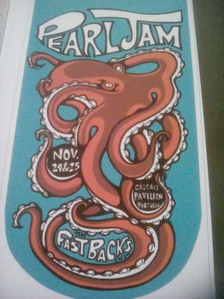 Pearl Jam Portugal 1996 Tour Poster 24x14cm From Book To Frame?