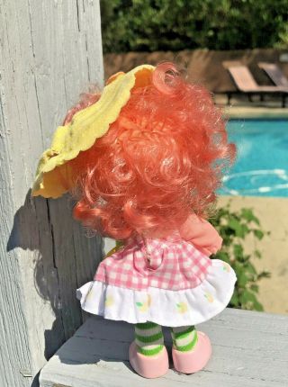 Vintage Strawberry Shortcake PEACH BLUSH Clothed Hat Berrykin Party Pleaser Doll 2