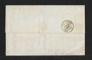 CHINA SHANGHAI FRENCH BUREAU TO FRANCE COVER 1867 2