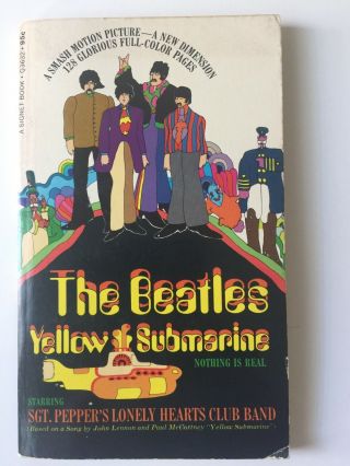 The Beatles Yellow Submarine Paperback Book 1968 With 128 Color Pages