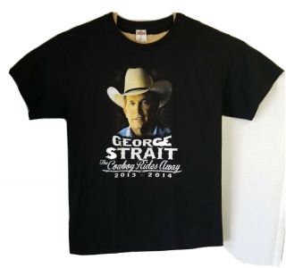 George Strait,  The Cowboy Rides Away Concert Tour 2013 Size Large T - Shirt