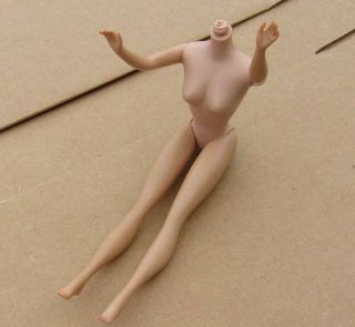 Vtg Mattel Japan Barbie Doll Body Only Straight Legs From White Ginger Bubblecut