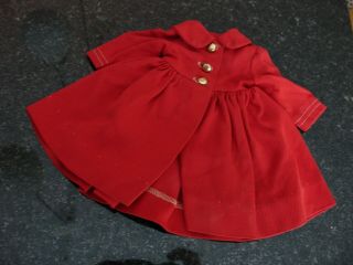 Vintage Madame Alexander Red Coat For 15 " Binnie Walker Doll