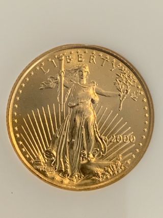 2000 1/4 Oz Gold $10 Dollar Us Eagle Coin