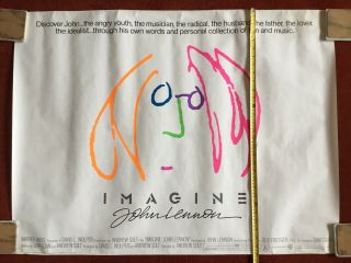 Imagine - John Lennon / 1988 Large format vintage movie poster / 76cm x 100cm 3