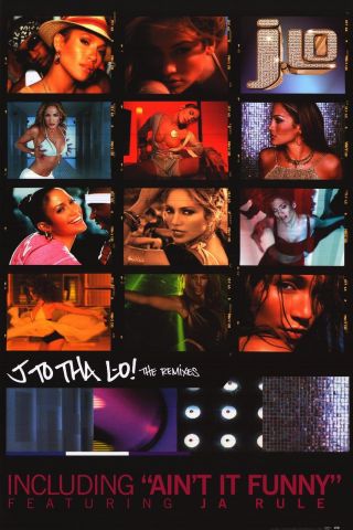 Music Poster Jennifer Lopez J - Lo " J To Tha Lo " 2002 Ja Rule The Remixes 24x36 "