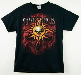 Godsmack Mass Chaos U.  S.  Tour 2012 Concert Shirt M Black T - Shirt