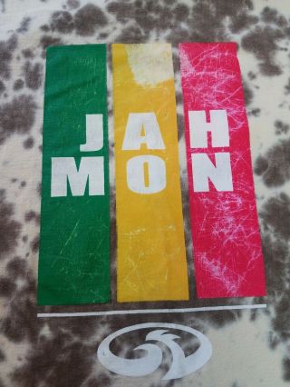 Jah Mon Bob Marley reggae rasta Vintage Rare T - shirt XL Tie Dye Rock Band Rare 2