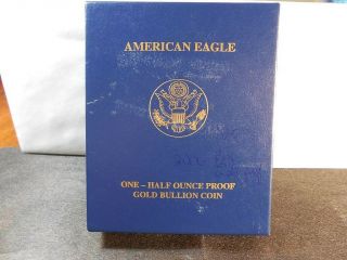 2006 W American Gold Eagle Proof 1/2 Oz $25 W/ogp