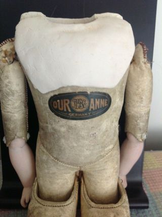 Antique Doll Kid Leather 15 