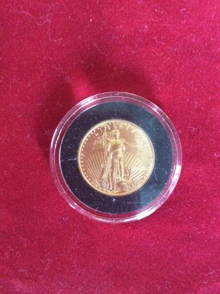1991 1/4oz $10 American Gold Eagle Last Year Of Roman Numerals.