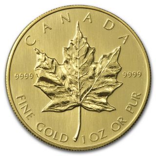 1985 Canada 1 Oz Gold Maple Leaf Bu - Sku 74655