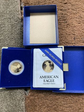 1989 Gold 1/2 Oz Age American Eagle $25