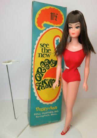 Gorgeous 1960s Groovy Girl Peggy Ann Doll Barbie Clone Hong Kong Mod