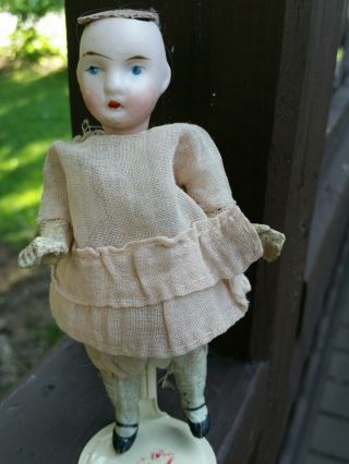 Sweet Old Antique Bisque Doll Germany 5 Inch Dollhouse Miniature,  Mark 39/13
