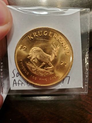 1977 South African 1 Oz Gold Krugerrand Coin - Uncirculated & Magnificent