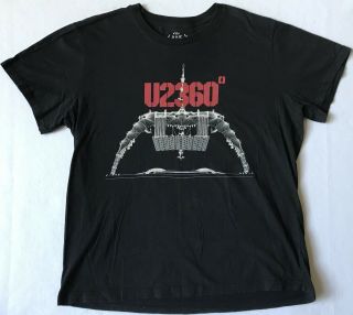 U2 360 Tour 2011 Size Xl Black T - Shirt (a)
