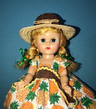 Vintage Vogue Ginny Doll In Her 1954 Medford Tagged Tiny Miss Dress