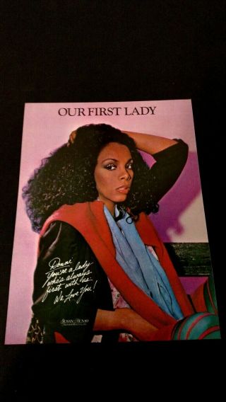 Donna Summer Our First Lady (1980) Rare Print Promo Poster Ad