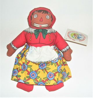 Vintage Beloved Belindy Bean Bag Doll With Hang Tag,  1991 Toy,  Raggedy Ann