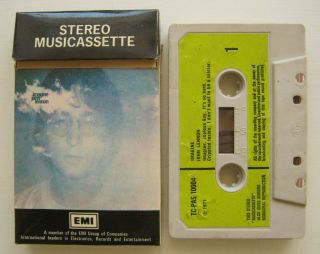 Rare Vintage John Lennon Imagine Emi Stereo Musicassette Card Box Cassete Tape