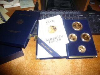 1992 American Eagle Gold Bullion Proof Set 4 Coin