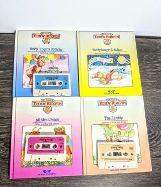 The World Of Teddy Ruxpin - Story Books & Tapes By Wow - Vgc