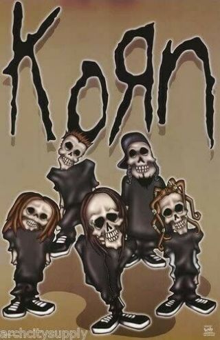 Korn Skeletons Poster Vintage Korn