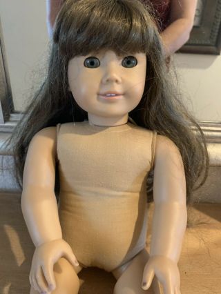 American Girl Samantha Doll Vintage Pleasant Company Retired Signed Neck Repair