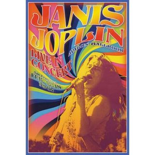 Janis Joplin Concert Poster - Avalon Ballroom 1967 - 91 X 61 Cm 36 " X 24 "