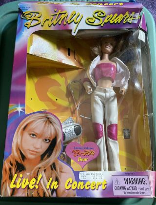 1999 Britney Spears Live In Concert 10 Inch Toy Doll 27000.