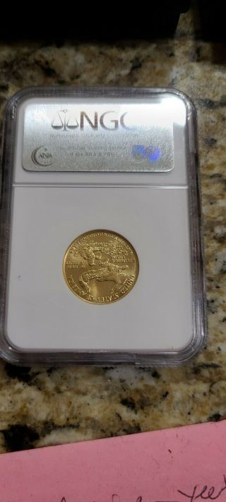 1986 US 1/4 oz Gold American Eagle $10 NGC MS69,  UNC BU First Year of Issue Coin 2