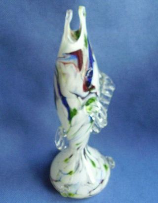 Vintage Murano - Art Glass Fish Vase - 28 Cm High - Handcrafted Cond.