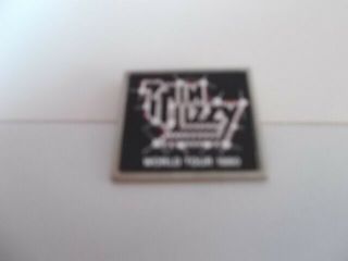 Thin Lizzy Pin Badge Vintage 1980 World Tour