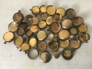 950 Grams Scrap Gold Filled Pocket Watch Cases 5,  10,  20 Year Most Have Wear