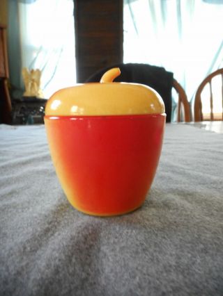 Vintage Hazel Atlas Apple Shaped Grease Jar