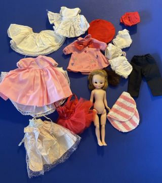 Darling Vintage 8” Betsy Mccall Doll And Outfits