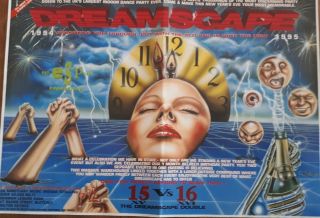 Dreamscape 15 Vs 16 Nye 31.  12.  94 @ The Sanctuary Milton Keynes Rave Flyer