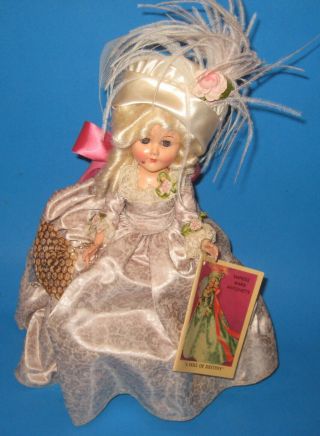Vtg.  Doll Of Destiny Marie Antoinette Doll 1950s Rare Historical Doll Vg